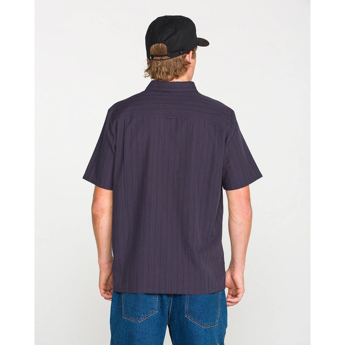 Volcom Kap Out Workwear Short-Sleeve Shirt - Men's Midnight