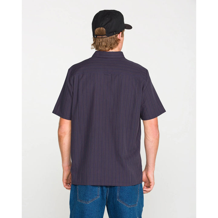 Volcom Kap Out Workwear Short-Sleeve Shirt - Men's Midnight