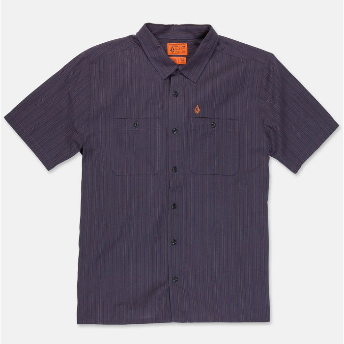 Volcom Kap Out Workwear Short-Sleeve Shirt - Men's Midnight