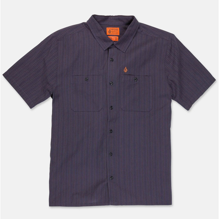 Volcom Kap Out Workwear Short-Sleeve Shirt - Men's Midnight