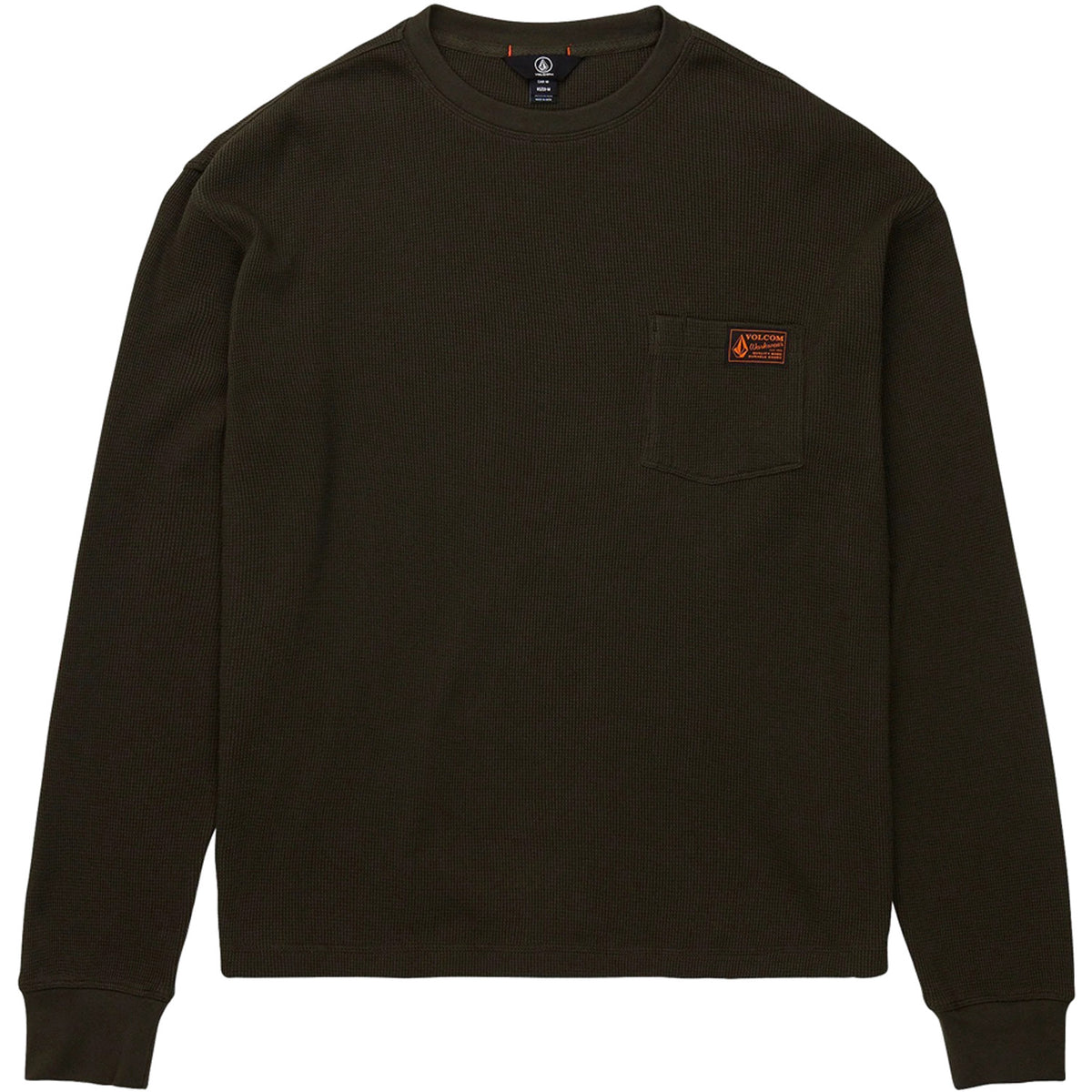 Volcom Overtime Workwear Thermal Long-Sleeve T-Shirt - Men's Rinsed Black