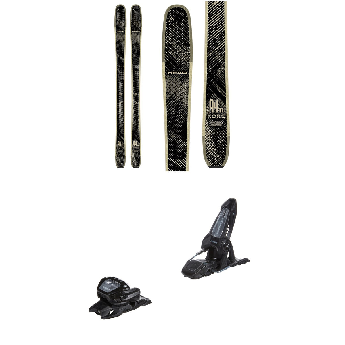Head Kore 94 Ti Skis 2027 + Marker Griffon 13 ID Ski Bindings