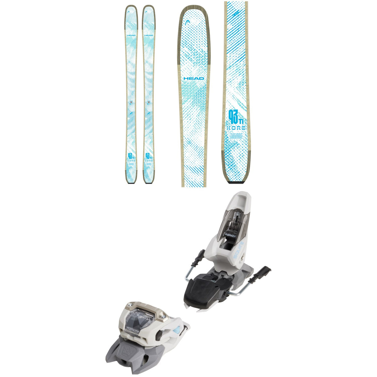 Head Kore 93 Ti W Skis - Women's 2027 + Marker Squire 11 Ski Bindings
