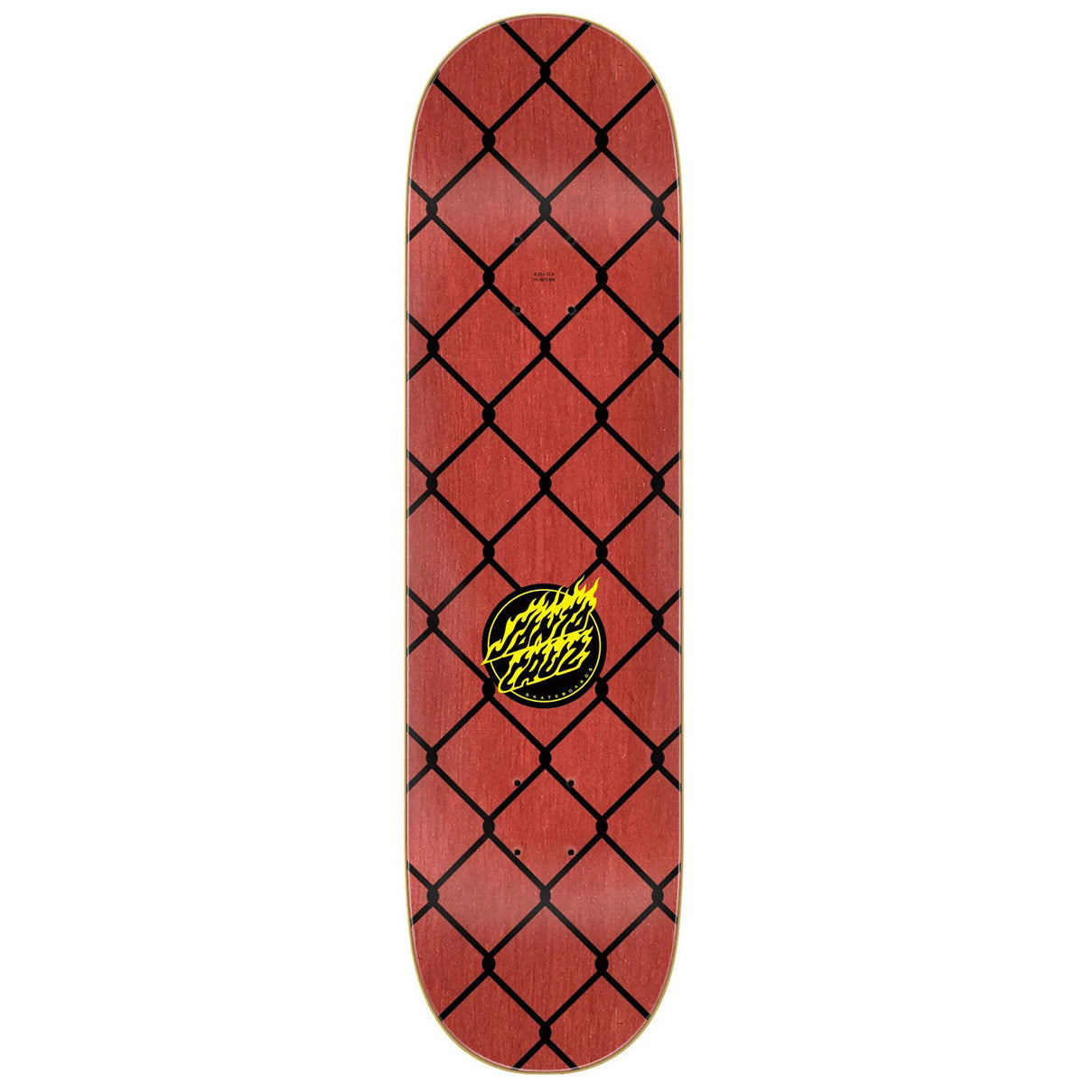 Santa Cruz Skateboards Flame Dot Chain 8.25 Skateboard Deck