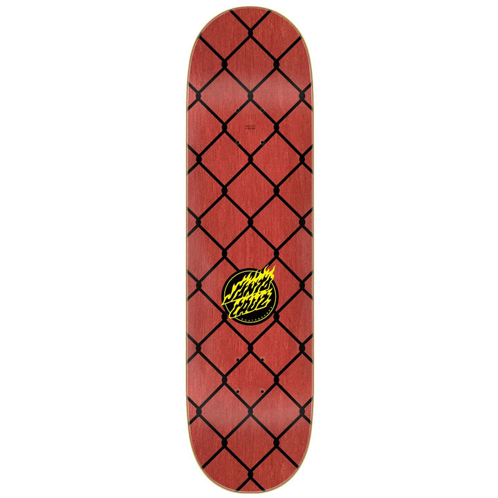 Santa Cruz Skateboards Flame Dot Chain 8.25 Skateboard Deck