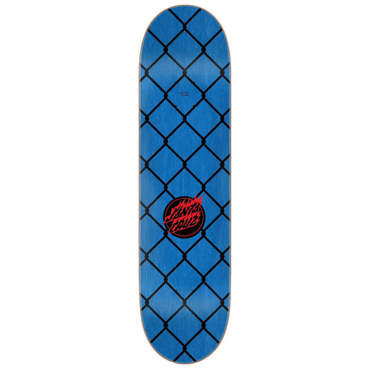 Santa Cruz Skateboards Flame Dot Chain 8.0 Skateboard Deck