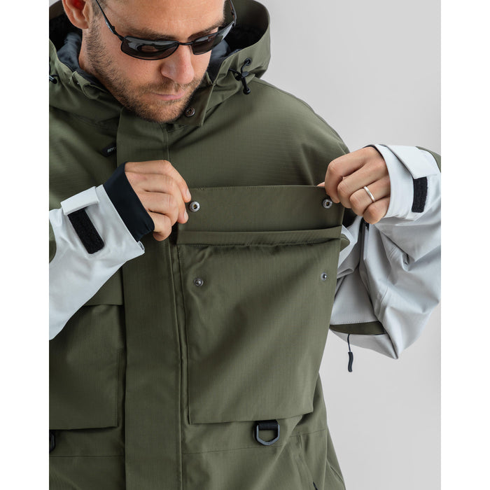 Beyond Medals Cargo 2L Ripstop Jacket - Men's D.Green