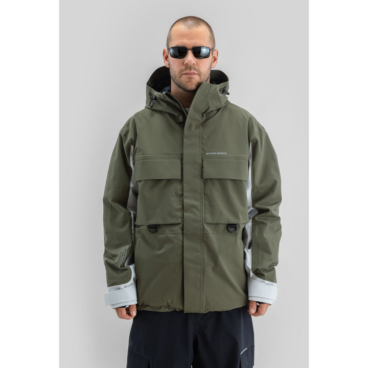 Beyond Medals Cargo 2L Ripstop Jacket - Men's D.Green