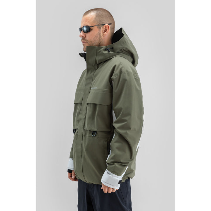 Beyond Medals Cargo 2L Ripstop Jacket - Men's D.Green