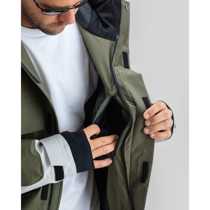 Beyond Medals Cargo 2L Ripstop Jacket - Men's D.Green