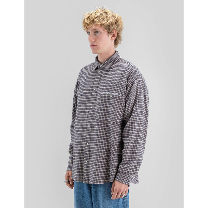 Beyond Medals Checkered Shirt - Men's Lt.Beige