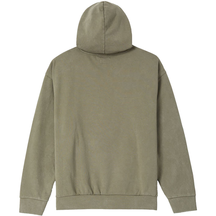 Brixton Brixton Baseline Hoodie Fleece - Men's Olive Surplus Vintage Wash