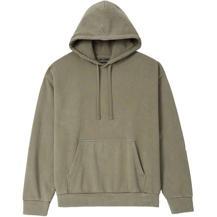 Brixton Brixton Baseline Hoodie Fleece - Men's Olive Surplus Vintage Wash