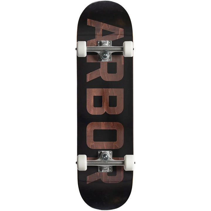 Arbor Surplus Black/Brown 8.25 Skateboard Complete