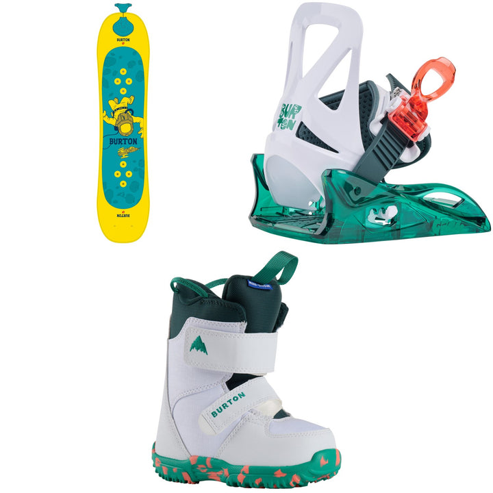 Burton Riglet Snowboard + Mini Grom Snowboard Binding + Mini Grom Snowboard Boots - Kids' 2027