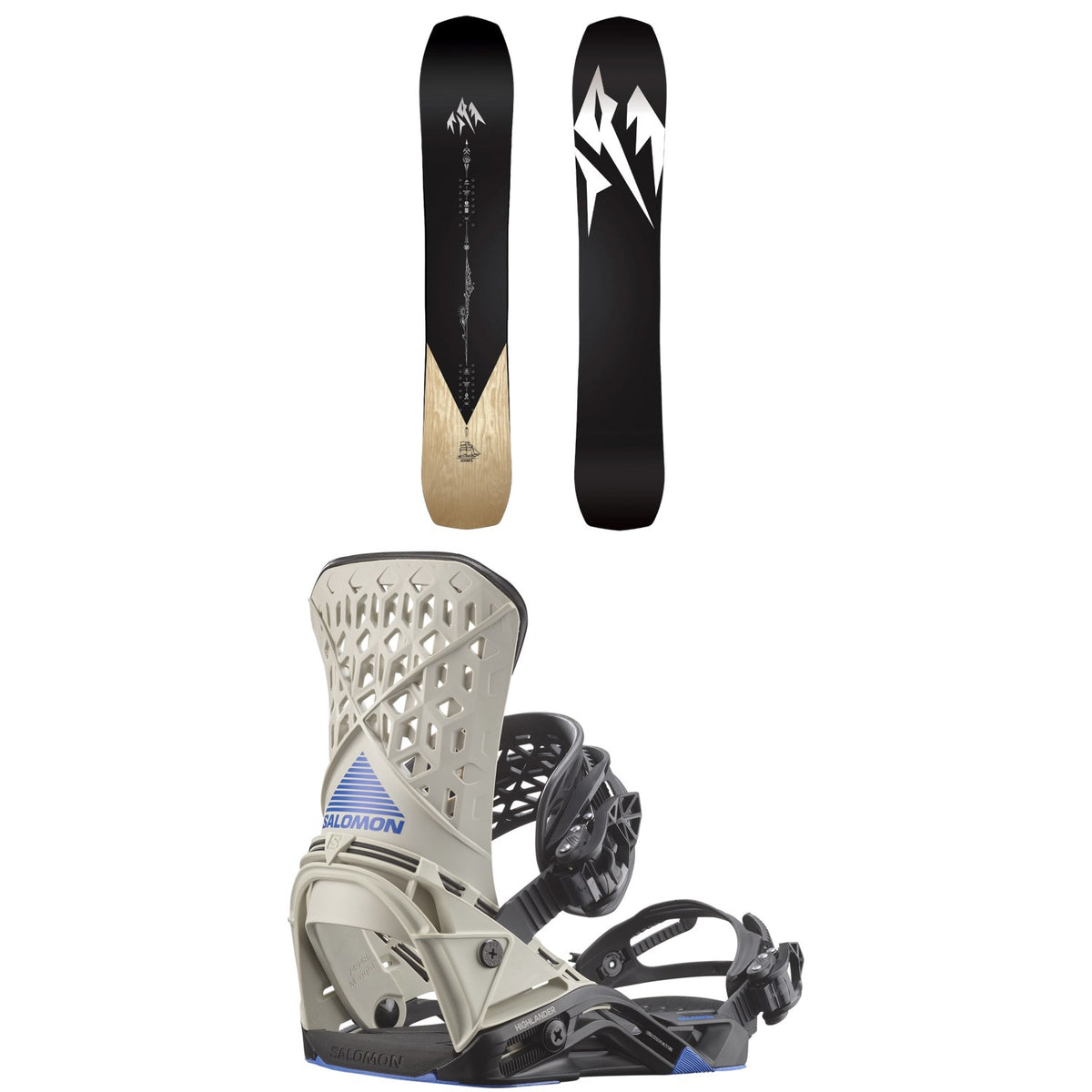 Jones Flagship Pro Snowboard + Salomon Highlander Snowboard Bindings 2027