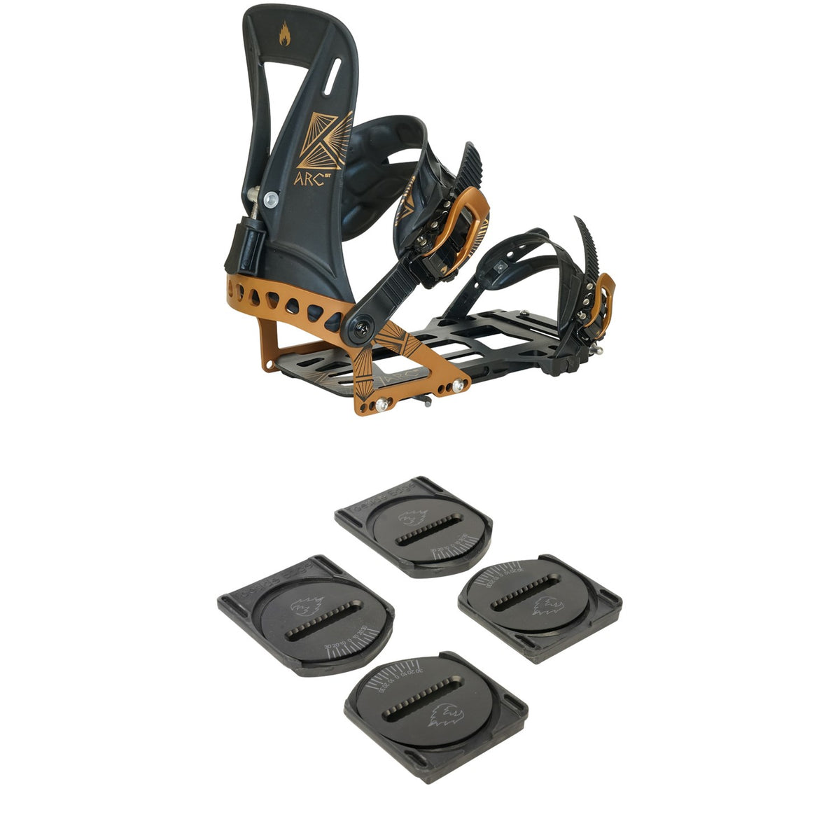 Spark R&D Arc ST Splitboard Bindings + R&D Canted Pucks 2027