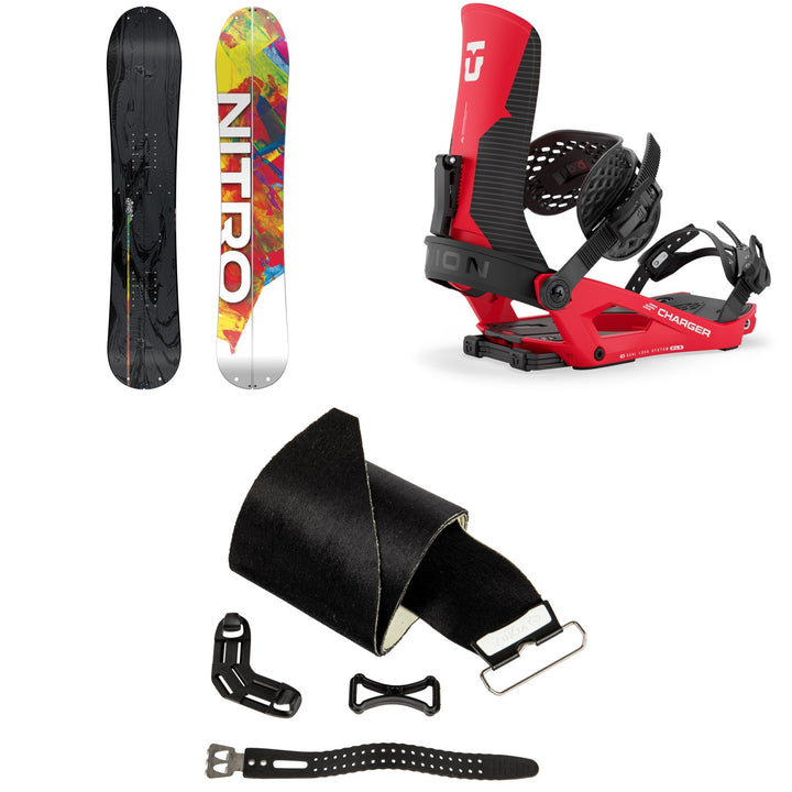 Nitro Alternator FX Splitboard + Union Charger Splitboard Bindings + Nitro Universal Splitboard Skins 2027