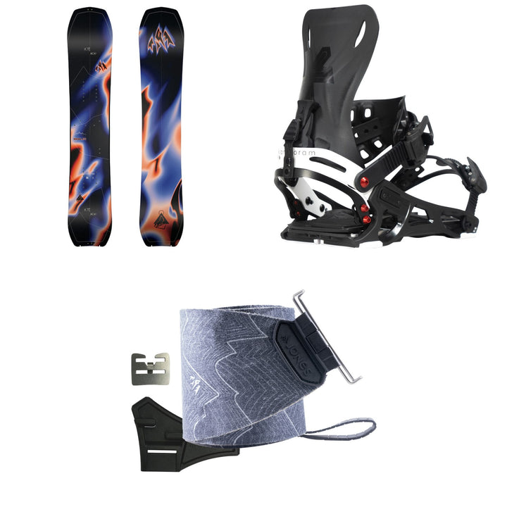 Jones Howler Splitboard + Karakoram Ultra Ranger + Split Interface Splitboard Bindings + Nomad Pro Quick Tension Trim-To-Fit Splitboard Skins 2027