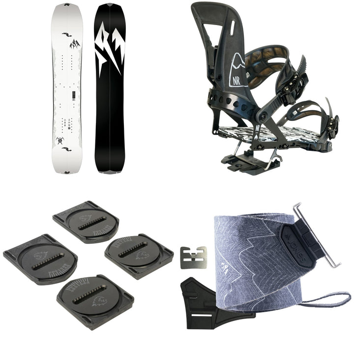 Jones Ultralight Solution Splitboard + Spark R&D NR Pro Splitboard Bindings + Canted Pucks + Nomad Pro Quick Tension Trim-To-Fit Splitboard Skins 2027