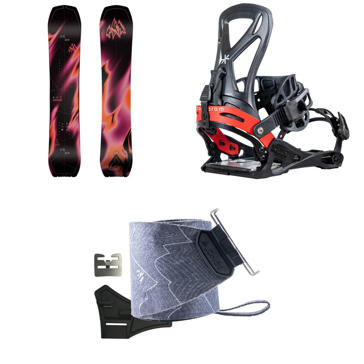 Jones Howler Splitboard + Karakoram Grizzly + Split Interface Splitboard Bindings + Nomad Pro Quick Tension Trim-To-Fit Splitboard Skins - Women's 2027