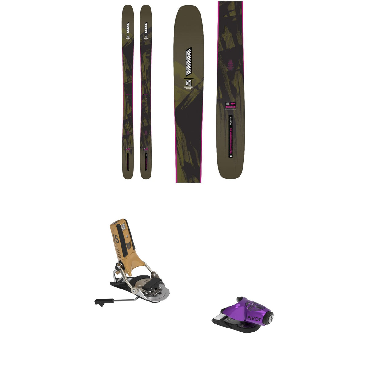 K2 Mindbender 111 Skis + Look Pivot 2.0 15 GW Ski Bindings 2027