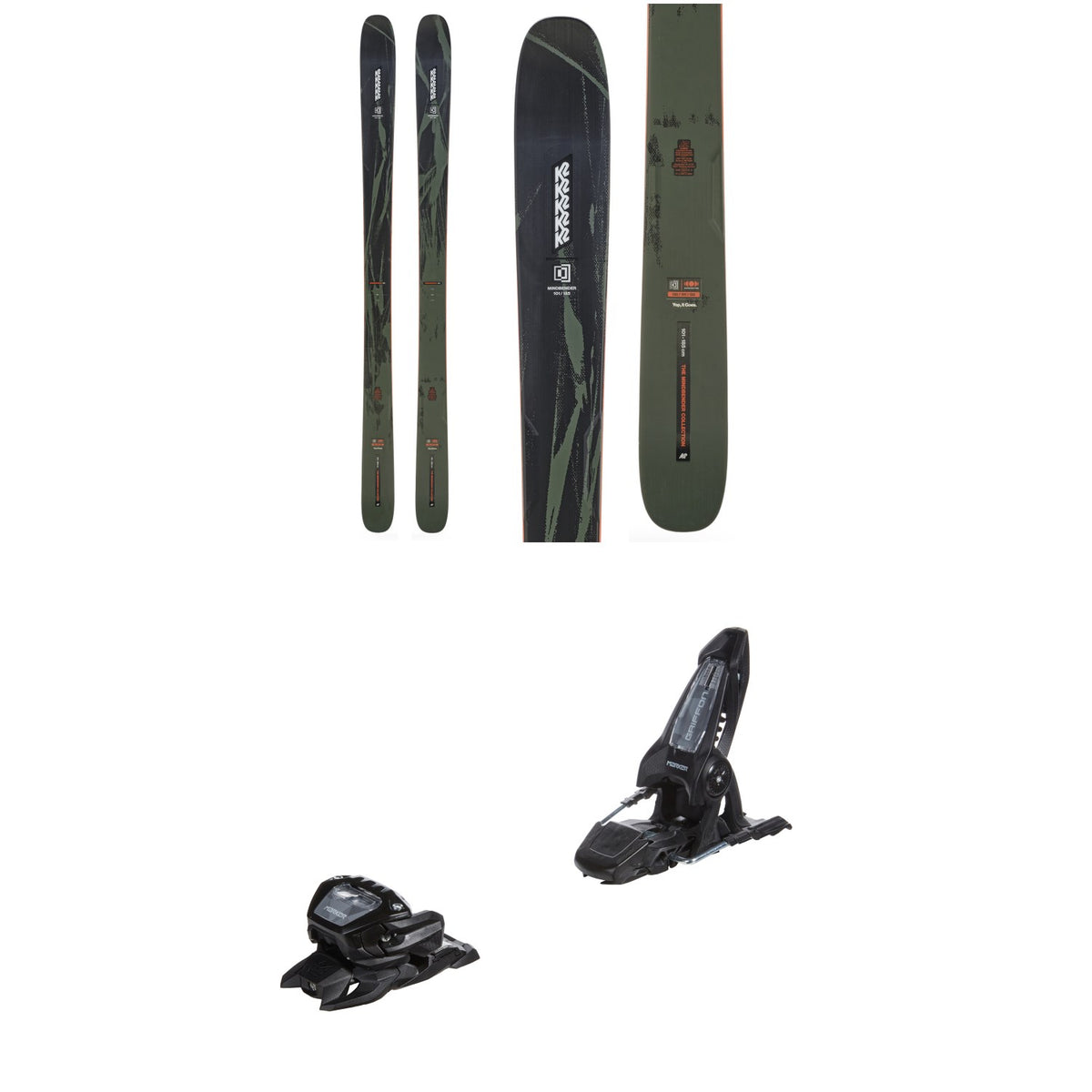 K2 Mindbender 101 Skis 2027 + Marker Griffon 13 ID Ski Bindings