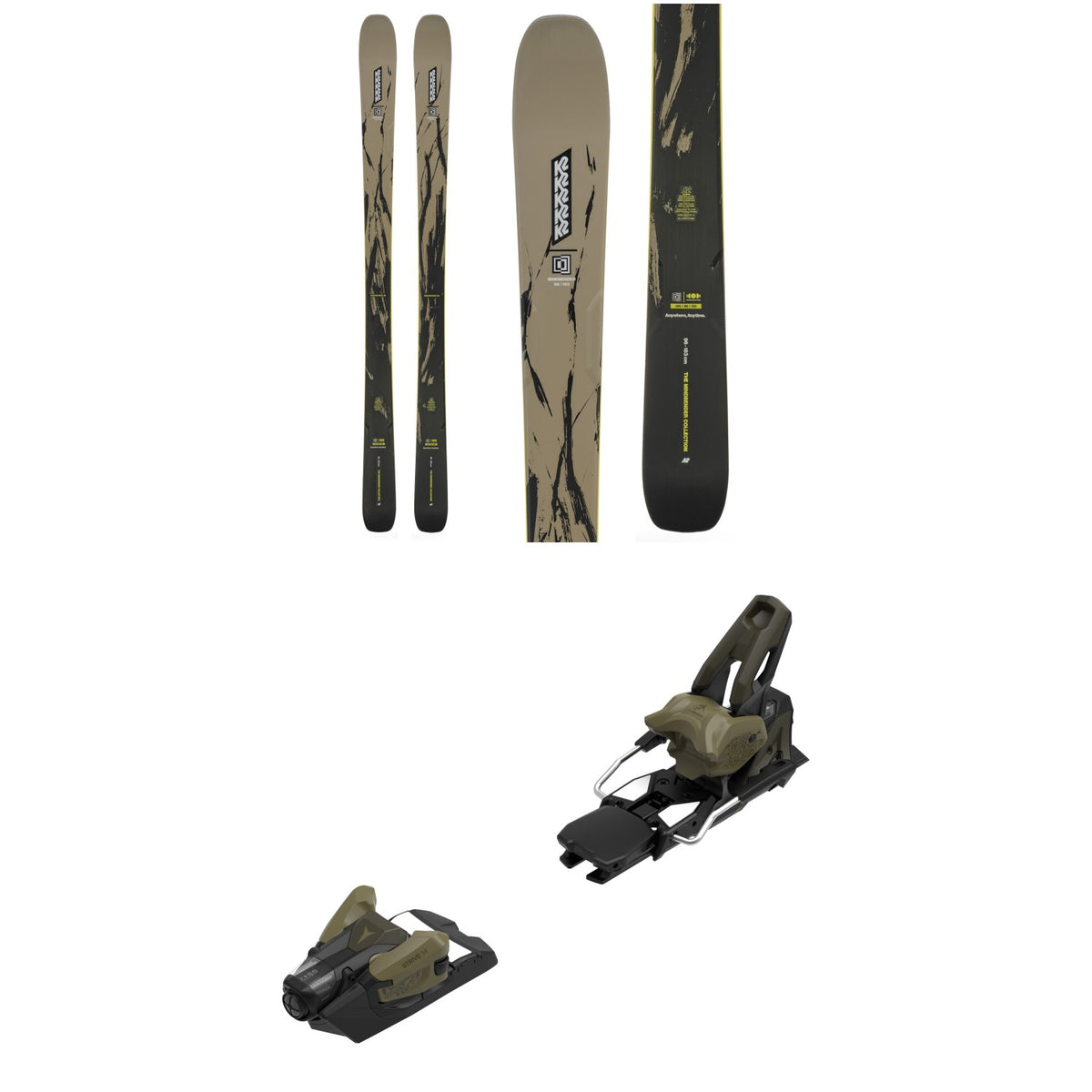 K2 Mindbender 96 Skis + Atomic Strive 14 GW Ski Bindings 2027