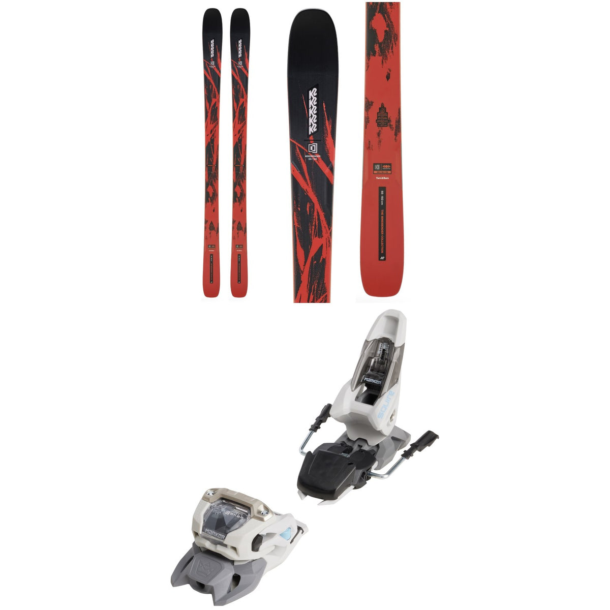 K2 Mindbender 88 Skis 2027 + Marker Squire 11 Ski Bindings