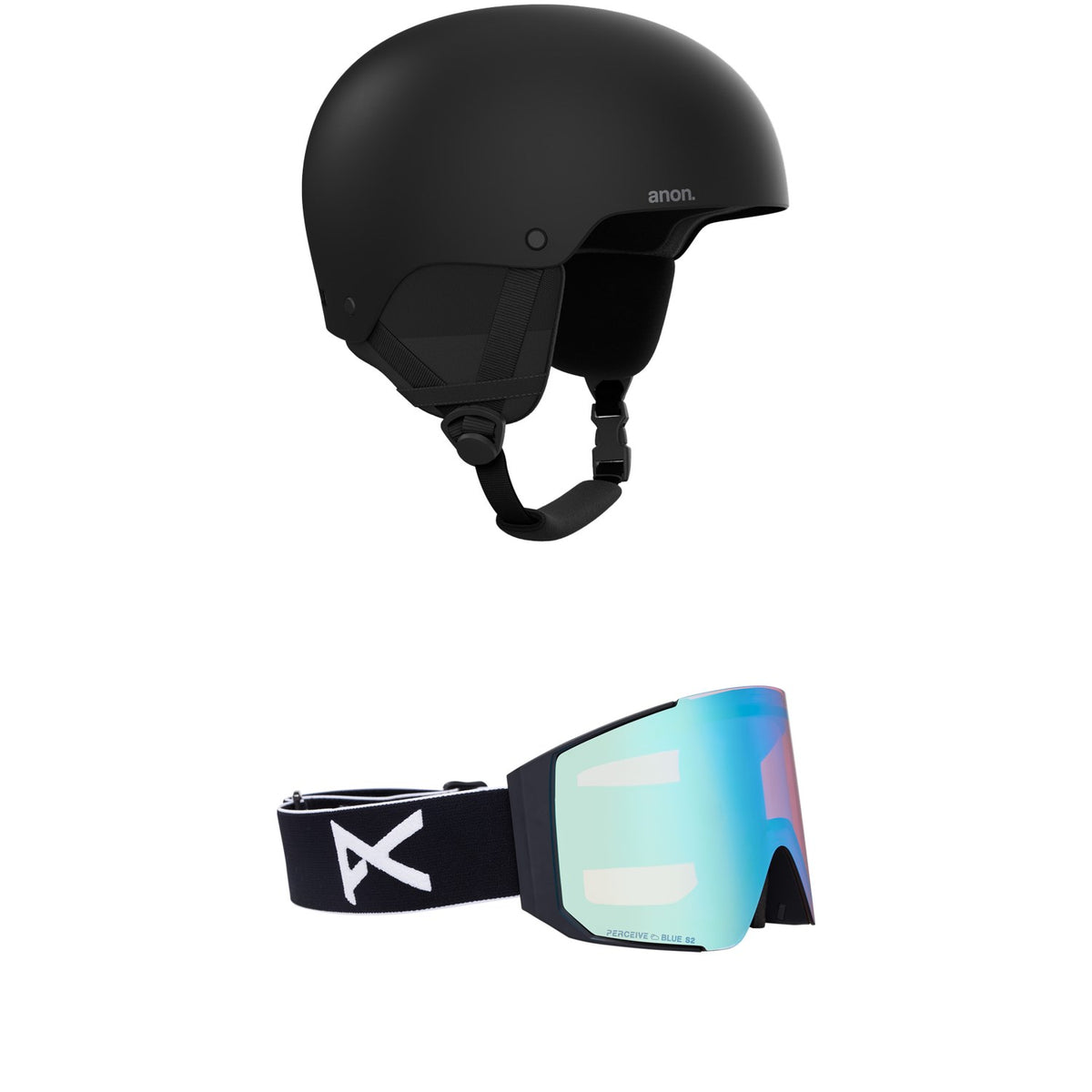 Anon Raider 3 Round Fit Helmet + Anon Sync MFI Low Bridge Fit Goggles