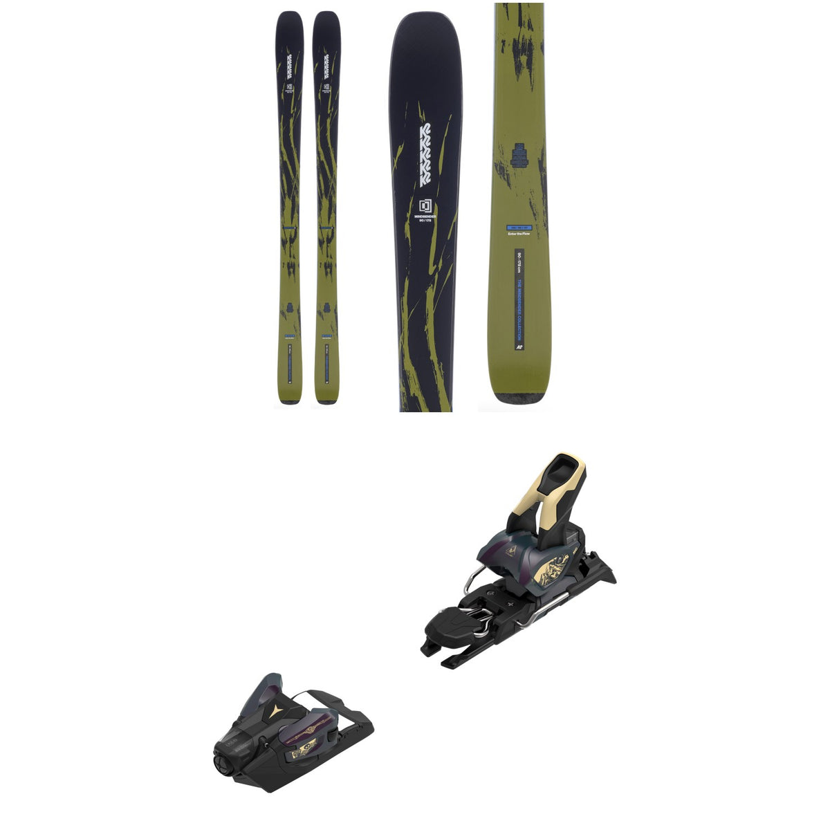 K2 Mindbender 90 Skis 2027 + Atomic Strive 12 GW Ski Bindings