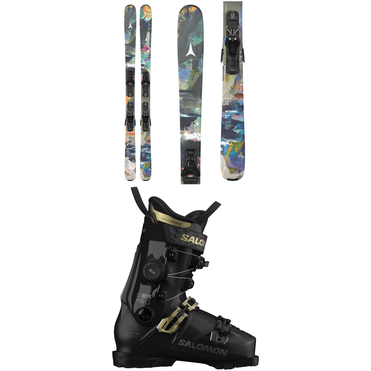 Atomic Bent 85 Skis + M10 GW Bindings + Salomon S/Pro Alpha C BOA 95 W Ski Boots - Women's 2027