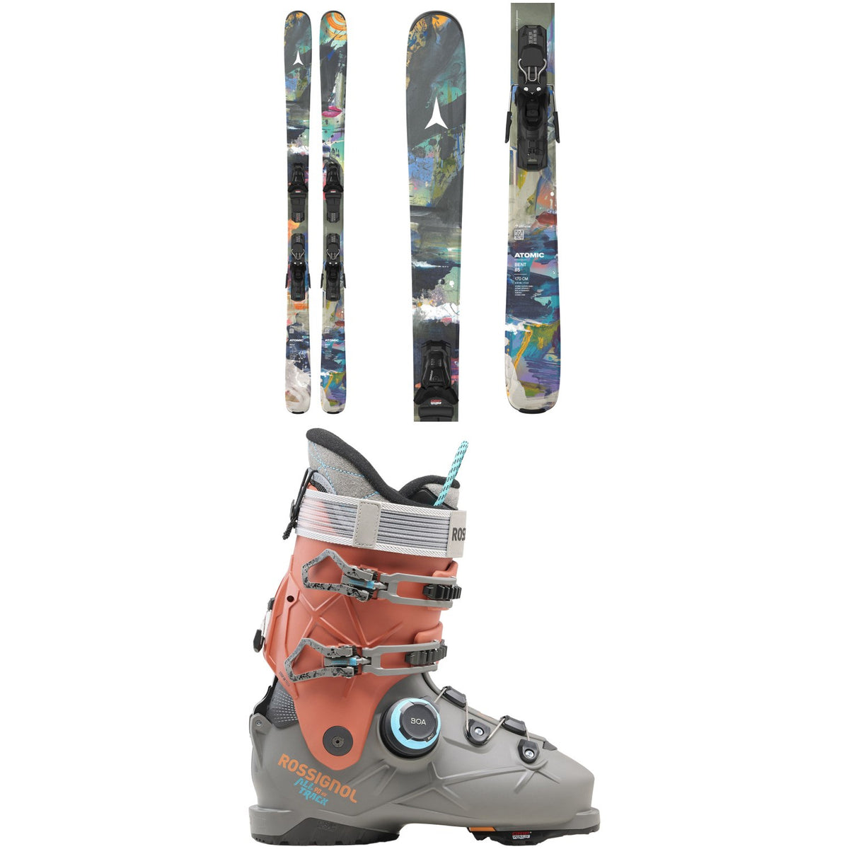 Atomic Bent 85 Skis + M10 GW Bindings + Rossignol Alltrack 90 BOA HV GW Ski Boots 2027