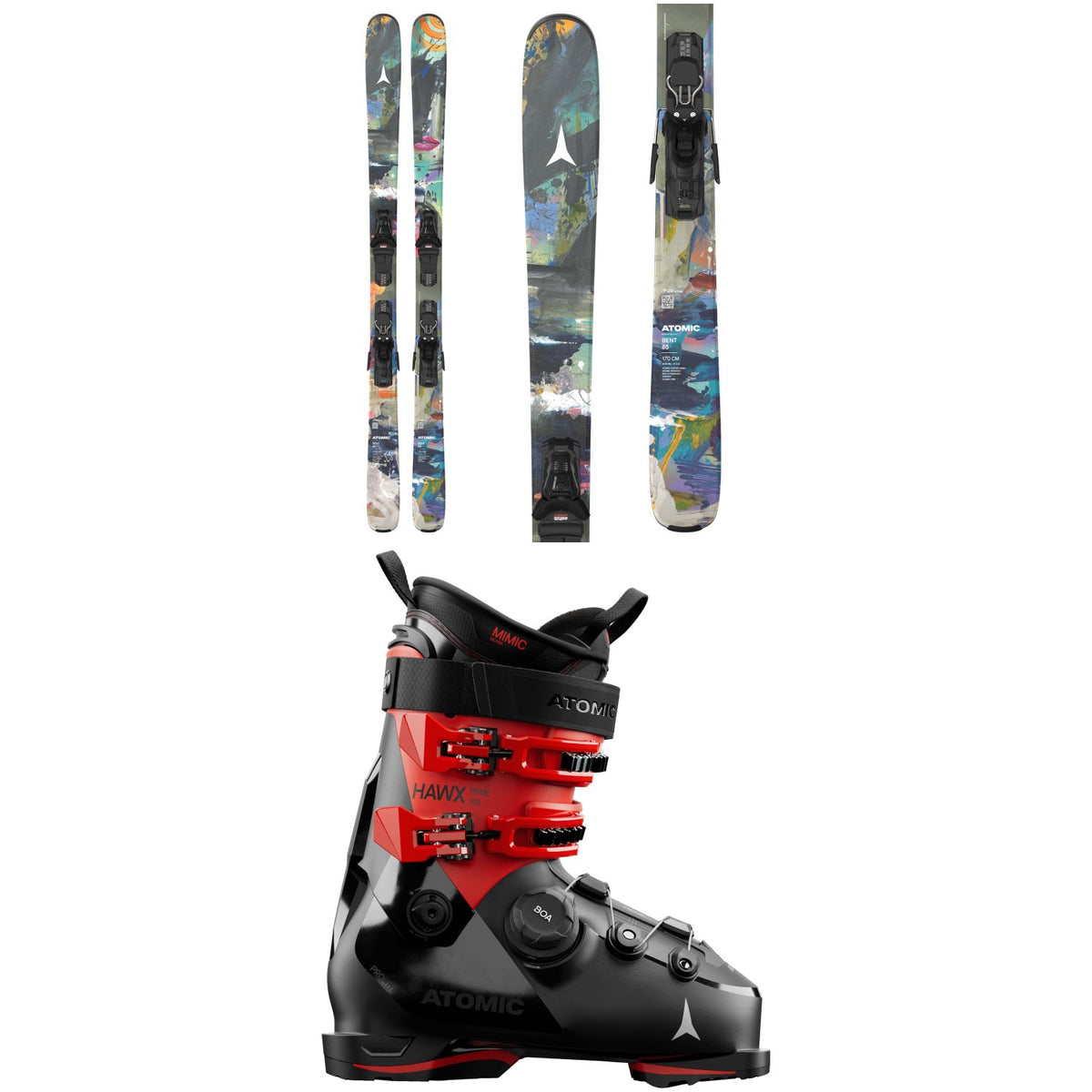 Atomic Bent 85 Skis + M10 GW Bindings + Hawx Prime 100 BOA Ski Boots 2027