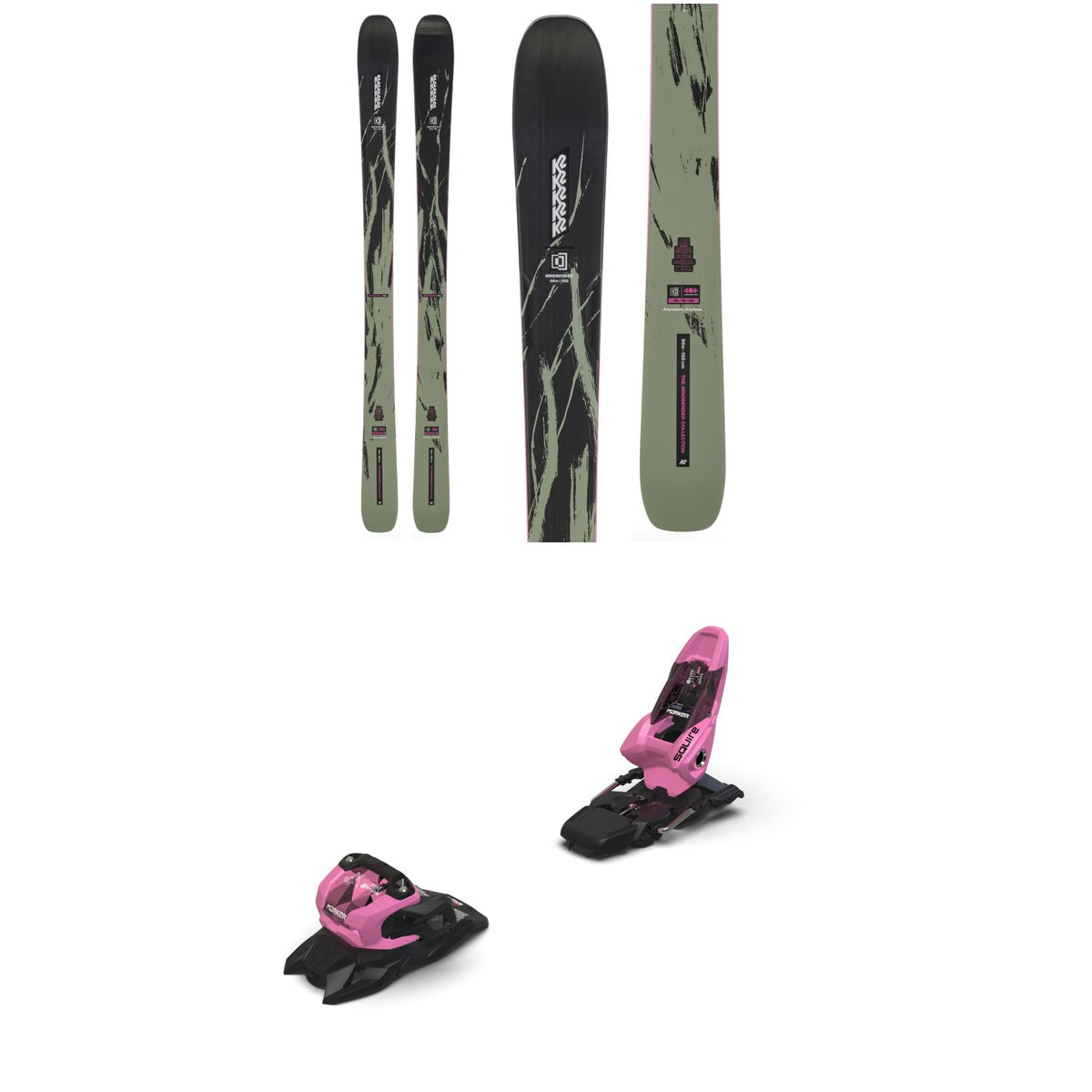 K2 Mindbender 96 W Skis - Women's + Marker Squire 11 Ski Bindings 2027