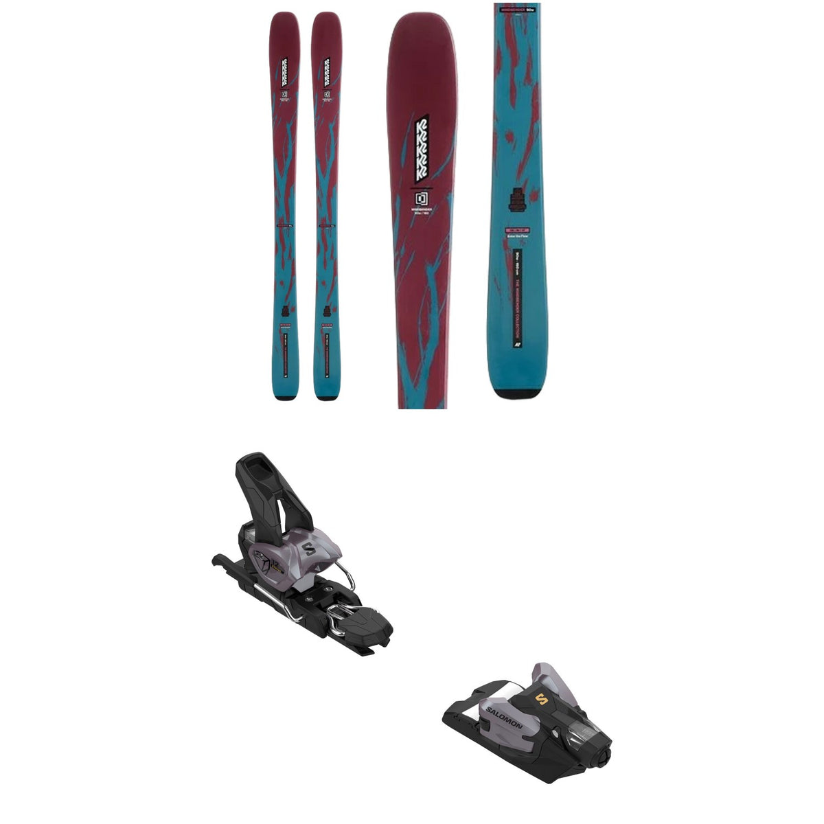 K2 Mindbender 90 W Skis - Women's 2027 + Salomon Strive 12 GW Ski Bindings