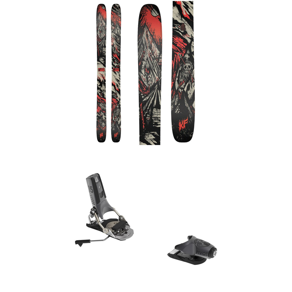 K2 Reckoner KF Skis + Look Pivot 2.0 15 GW Ski Bindings 2027