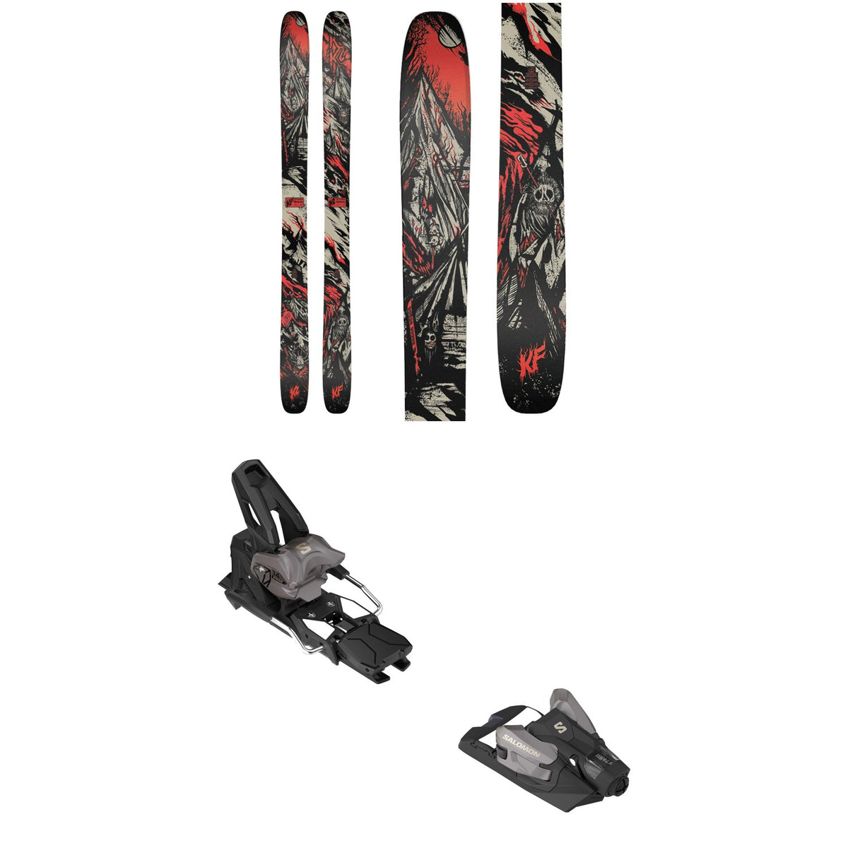 K2 Reckoner KF Skis 2027 + Salomon Strive 14 GW Ski Bindings