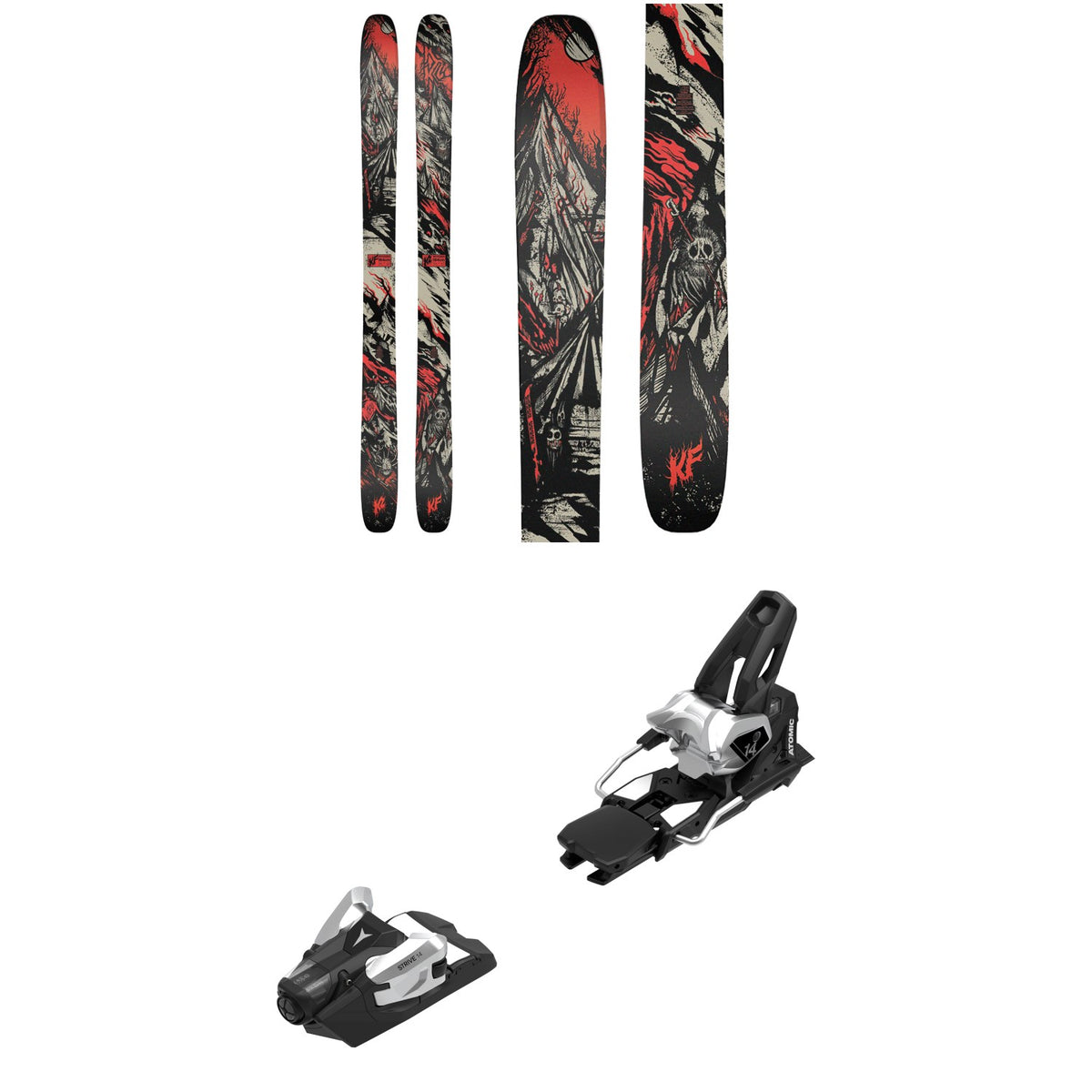 K2 Reckoner KF Skis + Atomic Strive 14 GW Ski Bindings 2027