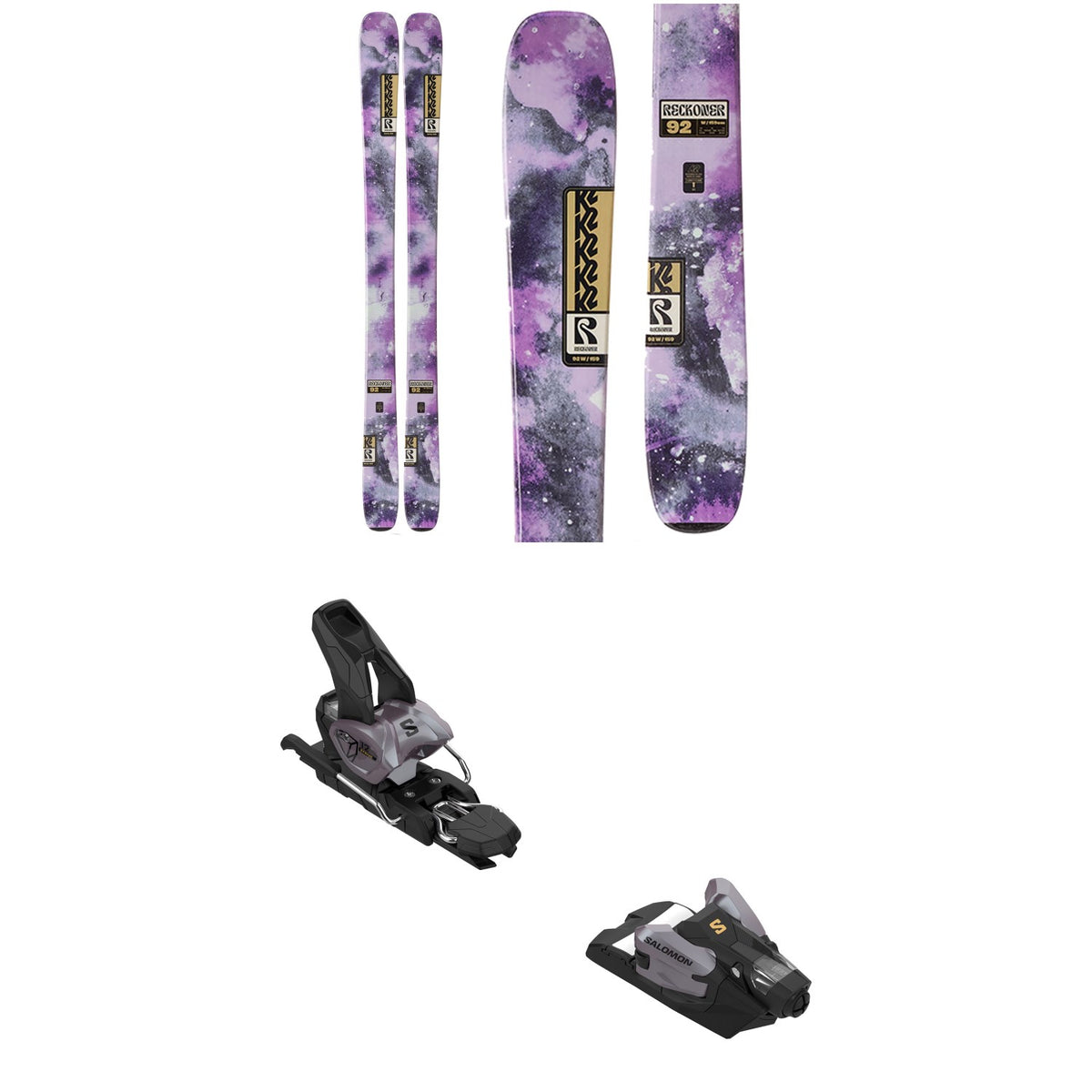 K2 Reckoner 92 W Skis - Women's 2027 + Salomon Strive 12 GW Ski Bindings