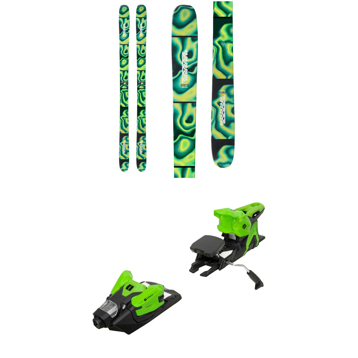 K2 Omen 85 Skis + Armada Strive 14 GW Ski Bindings 2027