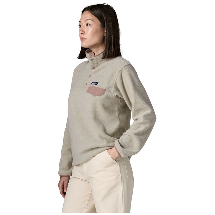 Patagonia Lightweight Synchilla Snap-T Pullover - Women's Oatmeal Heather w/Moonrise Taupe