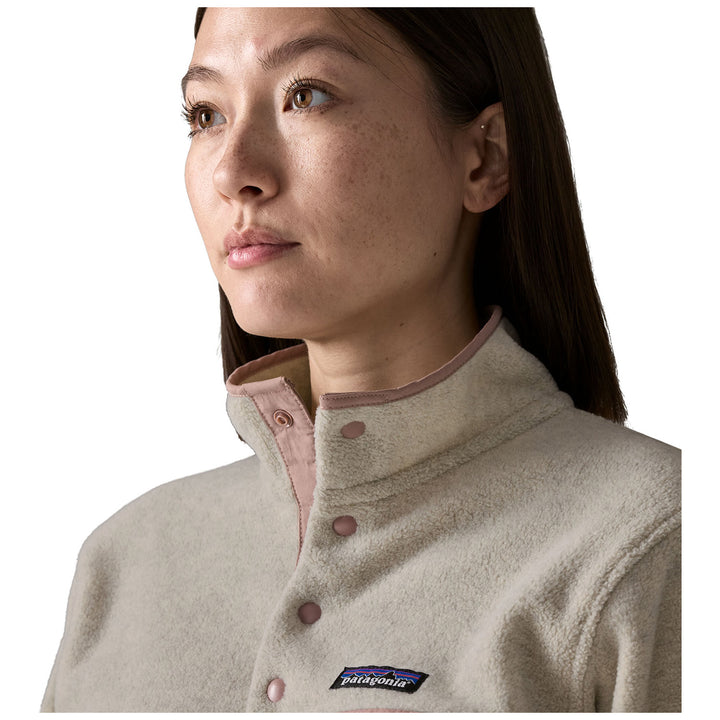 Patagonia Lightweight Synchilla Snap-T Pullover - Women's Oatmeal Heather w/Moonrise Taupe