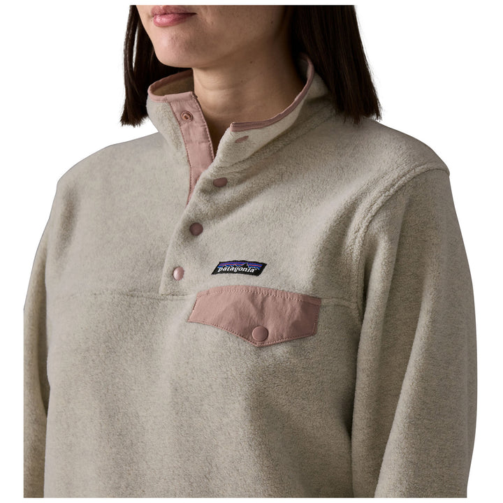 Patagonia Lightweight Synchilla Snap-T Pullover - Women's Oatmeal Heather w/Moonrise Taupe
