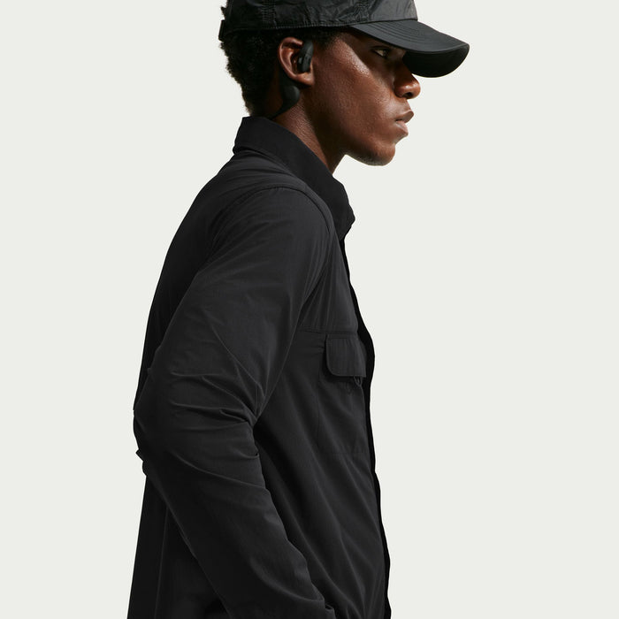 Nike ACG Aireez Long-Sleeve Button-Up Top - Men's Black/Summit White