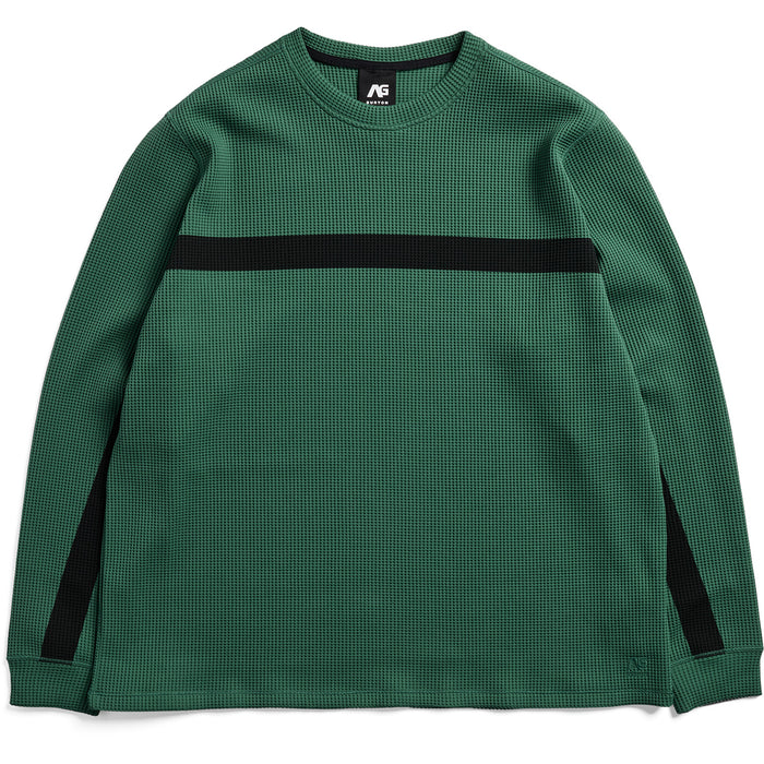 Burton AG Tech Layer Waffle Crewneck - Men's Dirtymoney/True Black