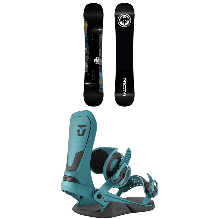 Never Summer Proto T3 Ultra Snowboard + Union Neo Snowboard Bindings 2027