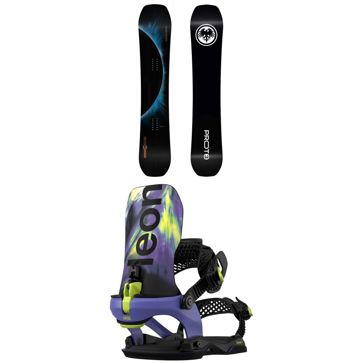 Never Summer Proto T3 Eclipse Snowboard + Bataleon Blaster AW FASE LTD Snowboard Bindings 2027
