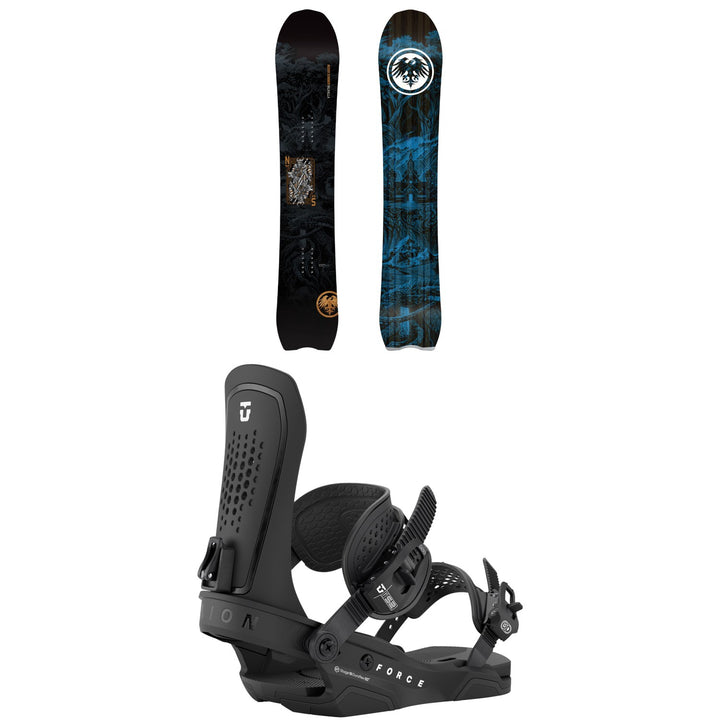 Never Summer Valhalla Snowboard + Union Force Snowboard Bindings 2027