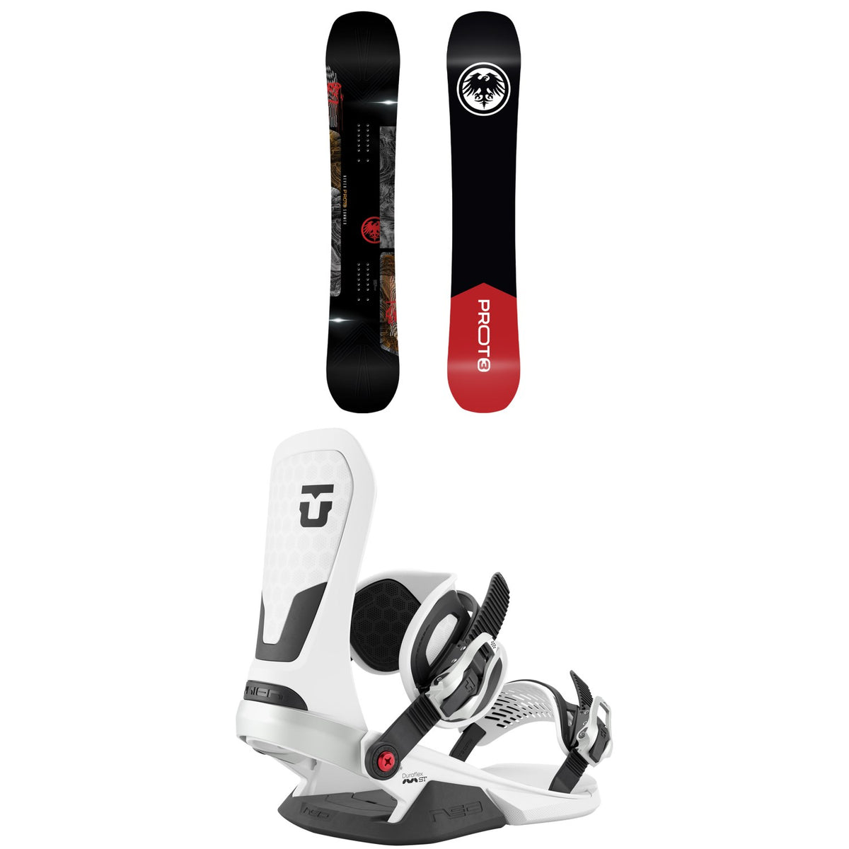 Never Summer Proto Type 3 Snowboard + Union Neo Snowboard Bindings 2027